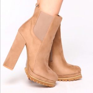 Fashion Nova Taupe Booties ✨